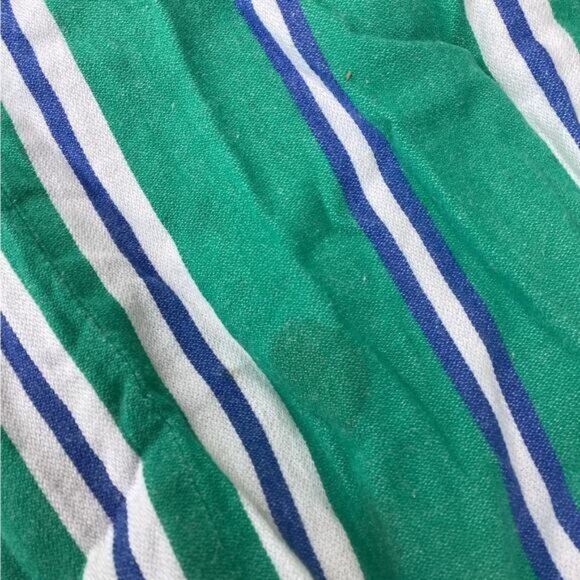 Country Club Chic Cleobella Jade stripe bardot jumpsuit sz large - Picture 5 of 8